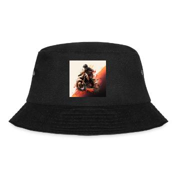 Motocross hero: show your love for off-road. - Bucket Hat - black - Front - Lela (165cm)