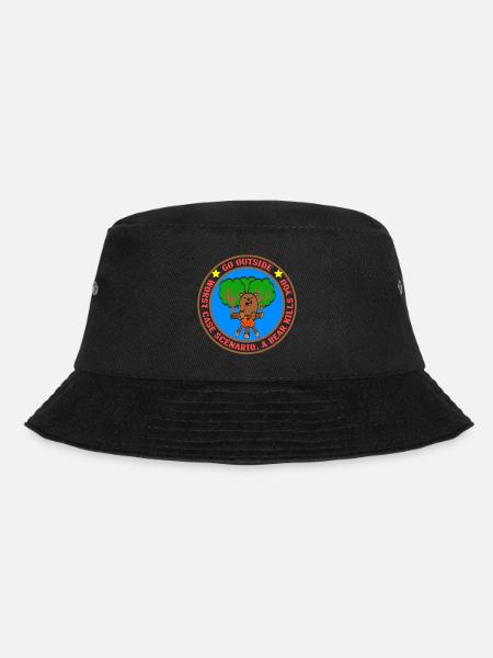 Go Outside Worst Case Scenario A Bear Kills You - Bucket Hat - Schwarz