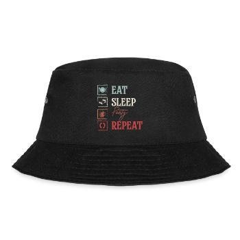 Feier Saufen Lustig Bier - Bucket Hat - Schwarz - Vorne - Lela (165cm)