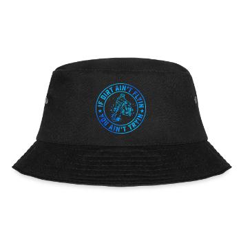 If Dirt Aint Flyin' You Ain't Tryin Dirt Bike Endu - Bucket Hat - Schwarz - Vorne - Lela (165cm)