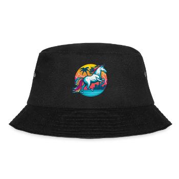 Licorne hipster arc-en-ciel avec lunettes de soleil - Bob - noir - Devant - Lela (165cm)