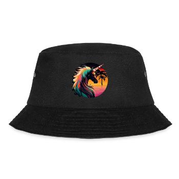 Licorne hipster arc-en-ciel avec lunettes de soleil - Bob - noir - Devant - Lela (165cm)