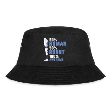 Artificial limb design for leg prosthesis - Bucket Hat - black - Front - Lela (165cm)