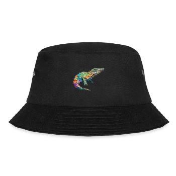 Origami Crocodile - Bucket Hat - black - Front - Lela (165cm)