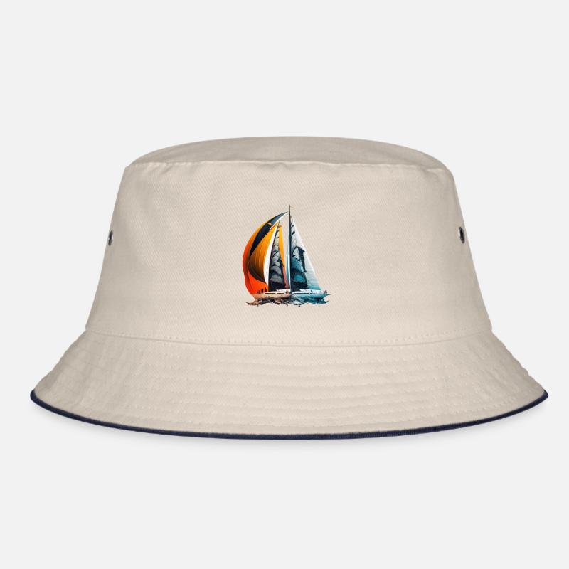 Sailing ships at a regatta Bucket Hat
