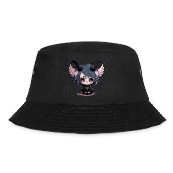 Kawaii Demon Girl - Kawaii Anime Baby Devil - Bucket Hat - Schwarz - Vorne - Lela (165cm)