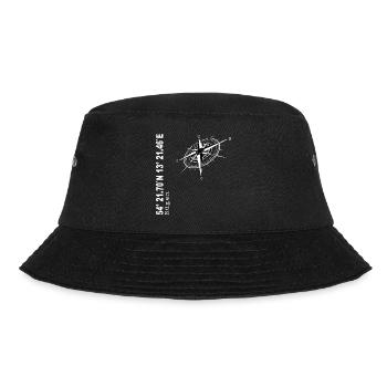 Rügen - Bucket Hat - Schwarz - Vorne - Lela (165cm)