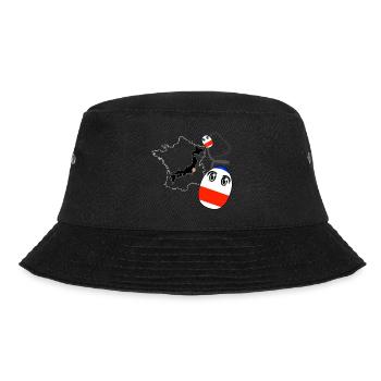 Von Japan nach Frankreich - Bucket Hat - Schwarz - Vorne - Lela (165cm)