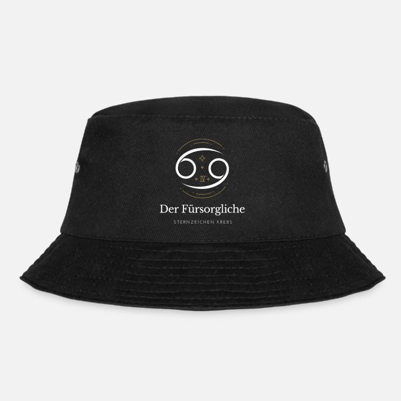 Der Fürsorgliche - Sternzeichen Krebs - Bucket Hat - Schwarz