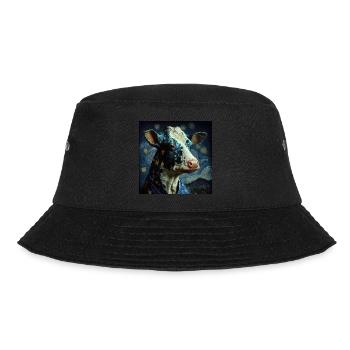 Cow Van Gogh Style Starry Sky Cool la nuit - Bob - noir - Devant - Lela (165cm)