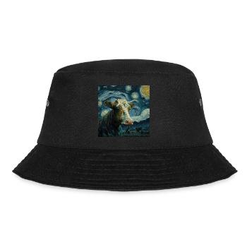 Cow Van Gogh Style Starry Sky Cool la nuit - Bob - noir - Devant - Lela (165cm)