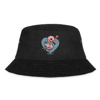 Flamingo - Bucket Hat - Schwarz - Vorne - Lela (165cm)