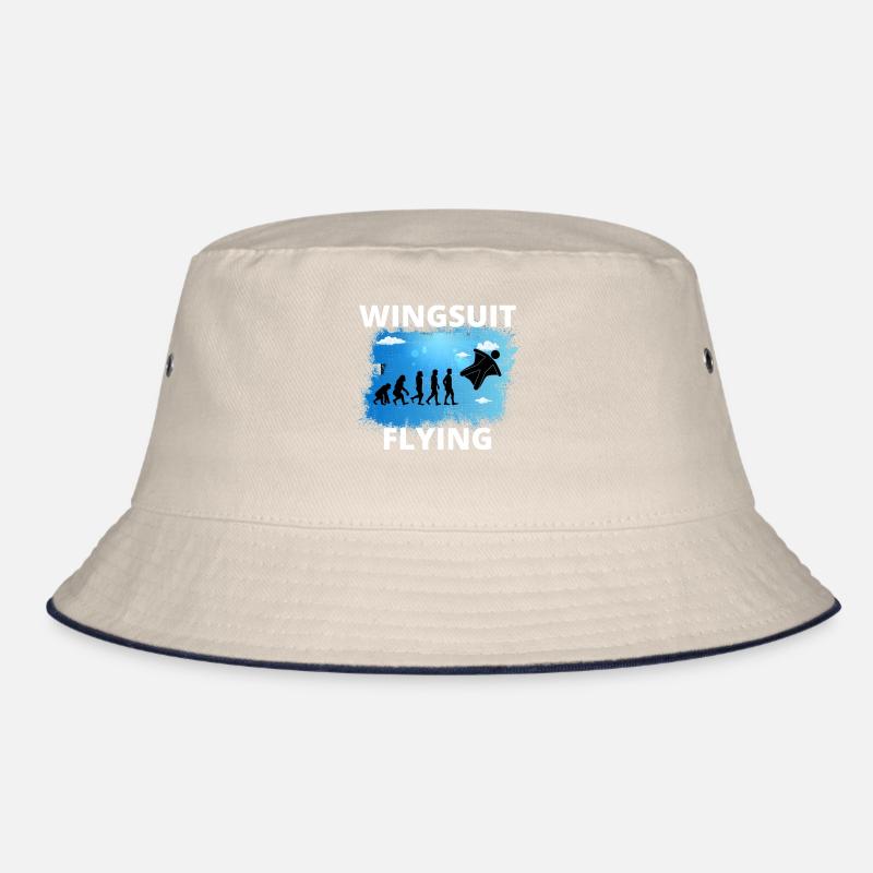 Wingsuit flying Base Jumping Skydiving Evolution Bucket Hat