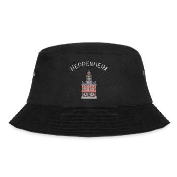Historisches Rathaus Heppenheim, Hessen - Bucket Hat - Schwarz - Vorne - Lela (165cm)