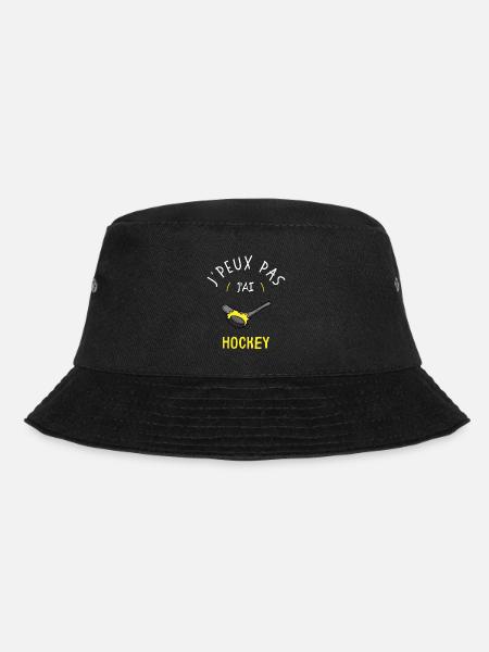 T-shirt J'Peux Pas J'Ai Hockey humour hockey - Bob - noir