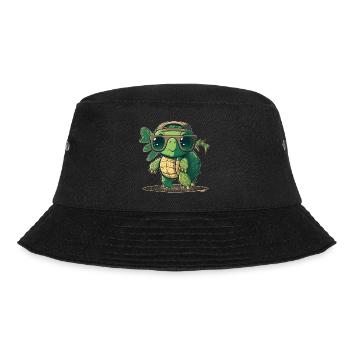 Cute Turtle1 - Bucket Hat - Schwarz - Vorne - Lela (165cm)