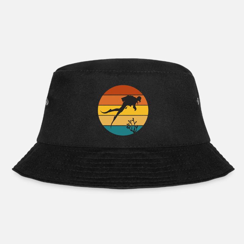 Scuba diving, diving - Bucket Hat - black