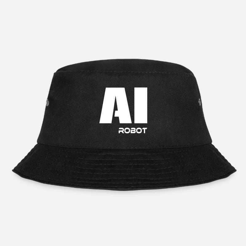 AI robot - Bucket Hat - Schwarz
