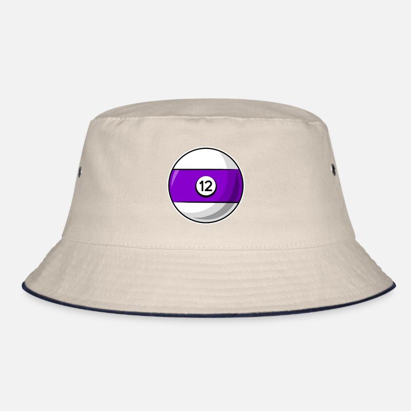 Billardkugel 12 violett Billard zwölf Bucket Hat