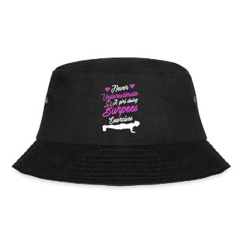 Burpees Design - Bucket Hat - black - Front - Lela (165cm)