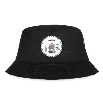 Powered by Caffeine (Man) - Bucket Hat - Schwarz - Vorne - Lela (165cm)