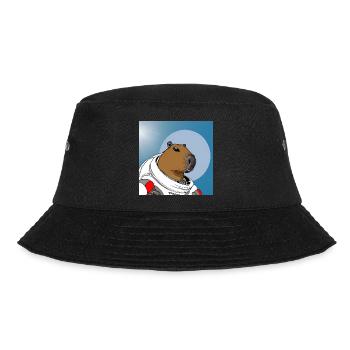 Capy-Astronaut - Bucket Hat - Schwarz - Vorne - Lela (165cm)