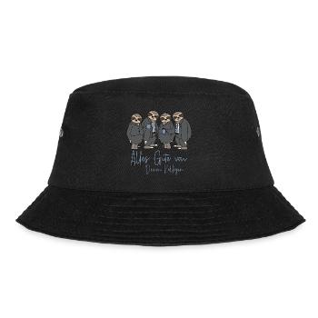 Abschied Job Arbeit Alles Gute von Deinen Kollegen - Bucket Hat - Schwarz - Vorne - Lela (165cm)