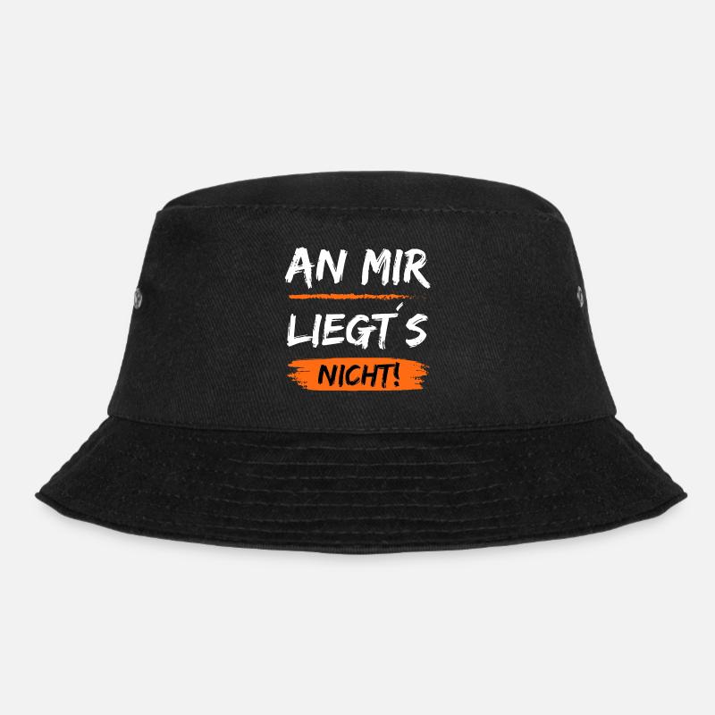 An mir liegt´s nicht - Lustiger Spruch - Bucket Hat - Schwarz