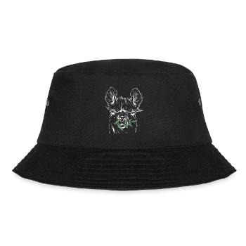 Lama, Alpaca - Bucket Hat - Schwarz - Vorne - Lela (165cm)