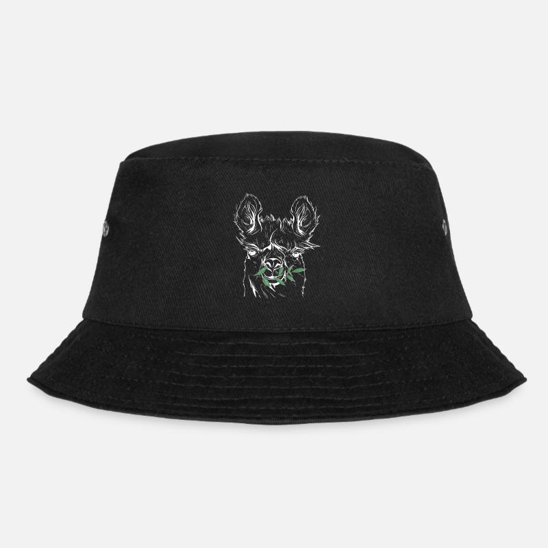 Lama, Alpaca - Bucket Hat - Schwarz