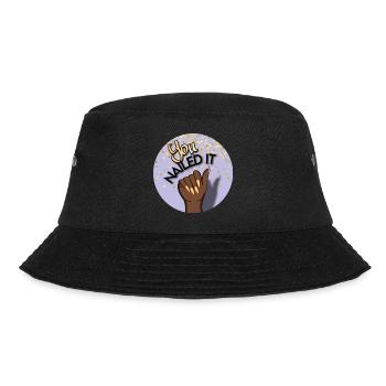 You nailed it! Du hast es geschafft! - Bucket Hat - Schwarz - Vorne - Lela (165cm)