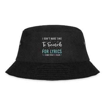 Singen Musiker Chor Rampenlicht - Bucket Hat - Schwarz - Vorne - Lela (165cm)