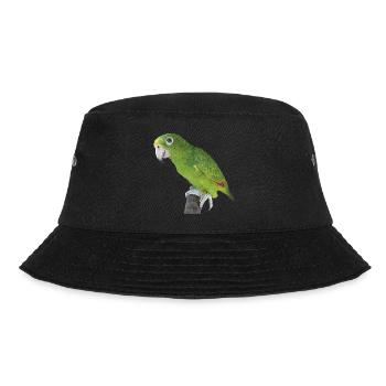 Der Amazonas-Königspapagei - Bucket Hat - Schwarz - Vorne - Lela (165cm)