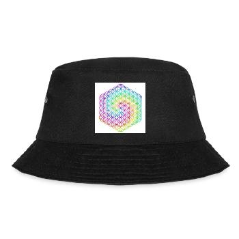 Fleur de Vie - 5ème Dimension - Mandala - amour - Bob - noir - Devant - Lela (165cm)