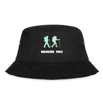 Wanderung Bergwanderung Wanderer Wandern Statement - Bucket Hat - Schwarz - Vorne - Lela (165cm)