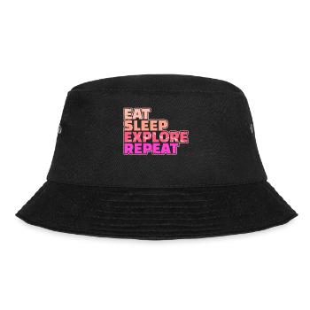 Bergsteigen Wanderer Wanderung Wandern Statement - Bucket Hat - Schwarz - Vorne - Lela (165cm)