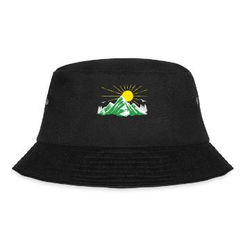 Mountains, Nature, Hiking, Nature lovers, Glaciers - Bucket Hat - black - Front - Lela (165cm)