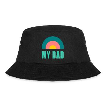DAD. DAD. FATHER's DAY. HAPPY BIRTHDAY DAD. FEAST - Bucket Hat - black - Front - Lela (165cm)
