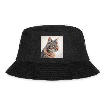 Cat - Bucket Hat - black - Front - Lela (165cm)
