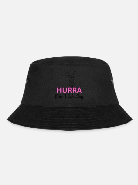 Hurra Schulkind - Bucket Hat - Schwarz