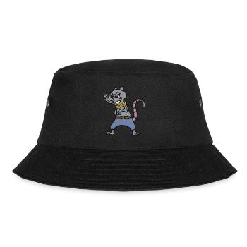 Ratte, rat, rats, Gangster, Bandit, ghetto - Bucket Hat - Schwarz - Vorne - Lela (165cm)