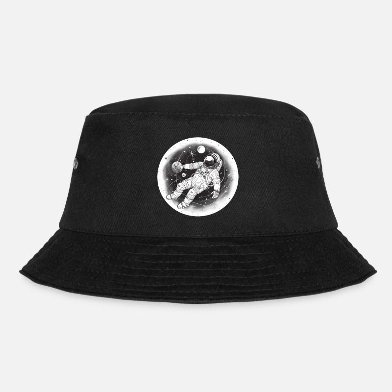 Astronaut - Bucket Hat - Schwarz