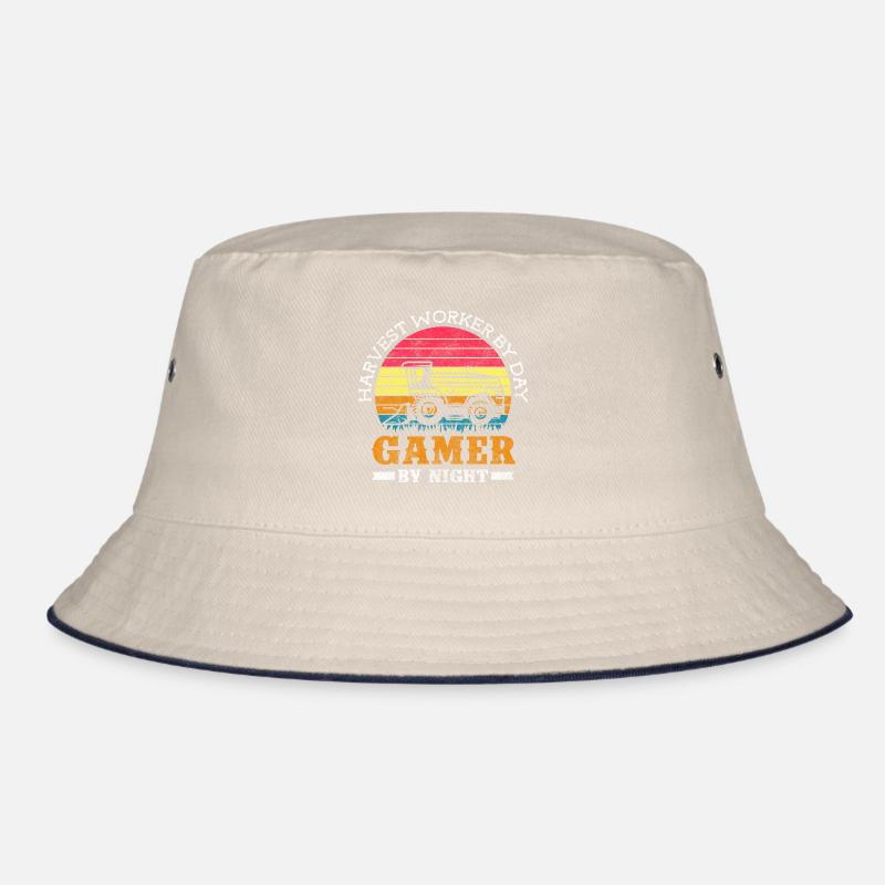 Ernte Bauernhof Arbeit Feld Bucket Hat