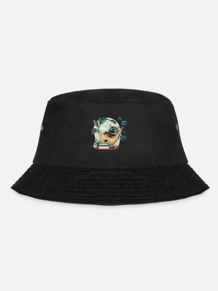 Katzenbuch-Liebhaber - Bucket Hat - Schwarz