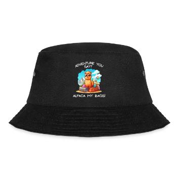Cool Adventure You Say Alpaca My Bags Tee Kids - Bucket Hat - black - Front - Lela (165cm)
