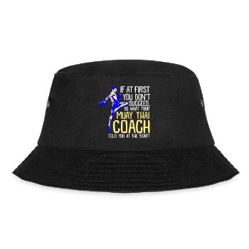 Muay Thai Coach - Bucket Hat - black - Front - Lela (165cm)