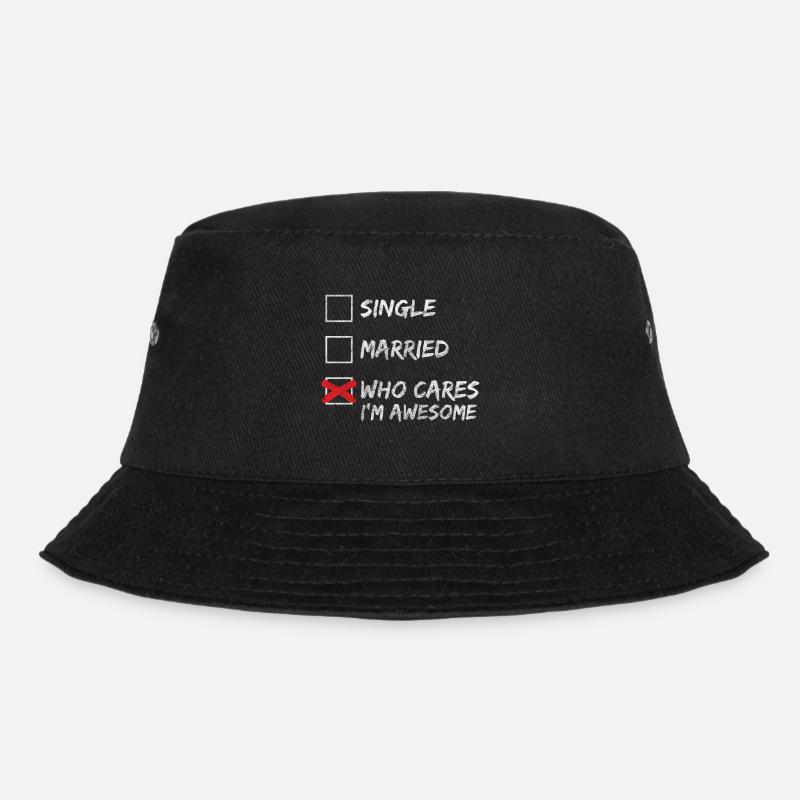 Kein Interesse Lebenseinstellung Zynischer Spruch - Bucket Hat - Schwarz