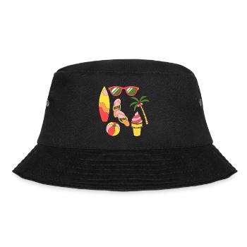Summer Retro Summer Holiday like ice in the sunshine - Bucket Hat - black - Front - Lela (165cm)