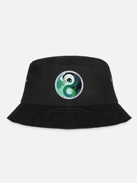 Yin Yang - Bucket Hat - Schwarz