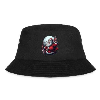 Drunk Santa Funny Christmas Drinking - Bucket Hat - black - Front - Lela (165cm)